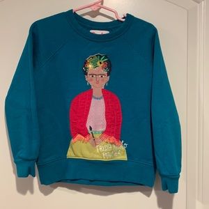 NWOT Piccolina Frida Kahlo embroidered sweatshirt 5t